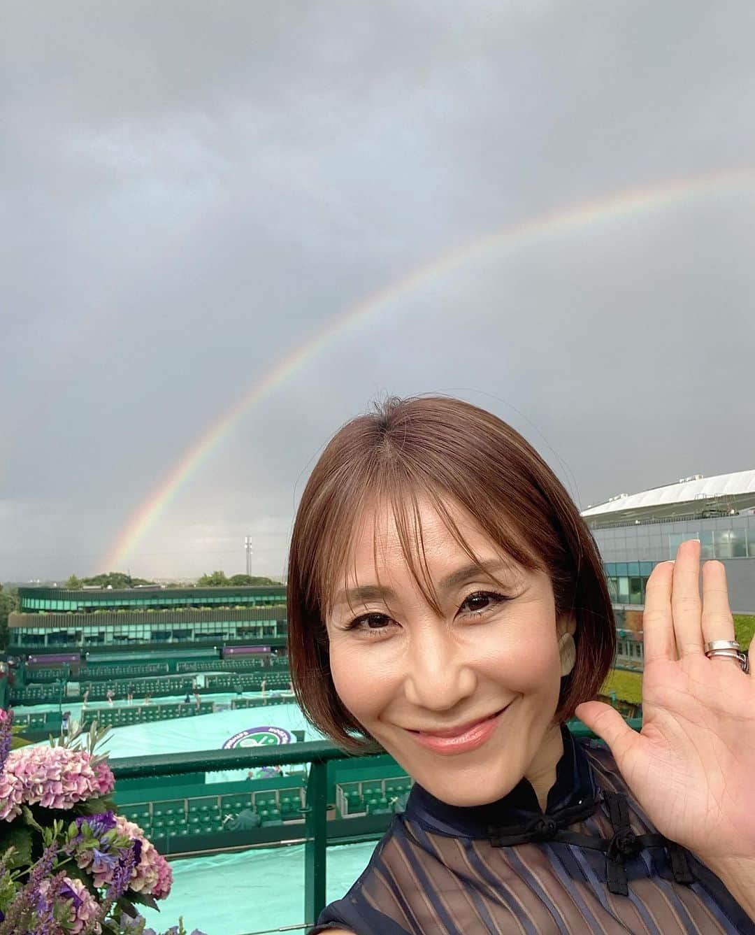 森上亜希子さんのインスタグラム写真 (森上亜希子Instagram)「Wimbledon Day 11 今日は女子準決勝が2試合行われまし