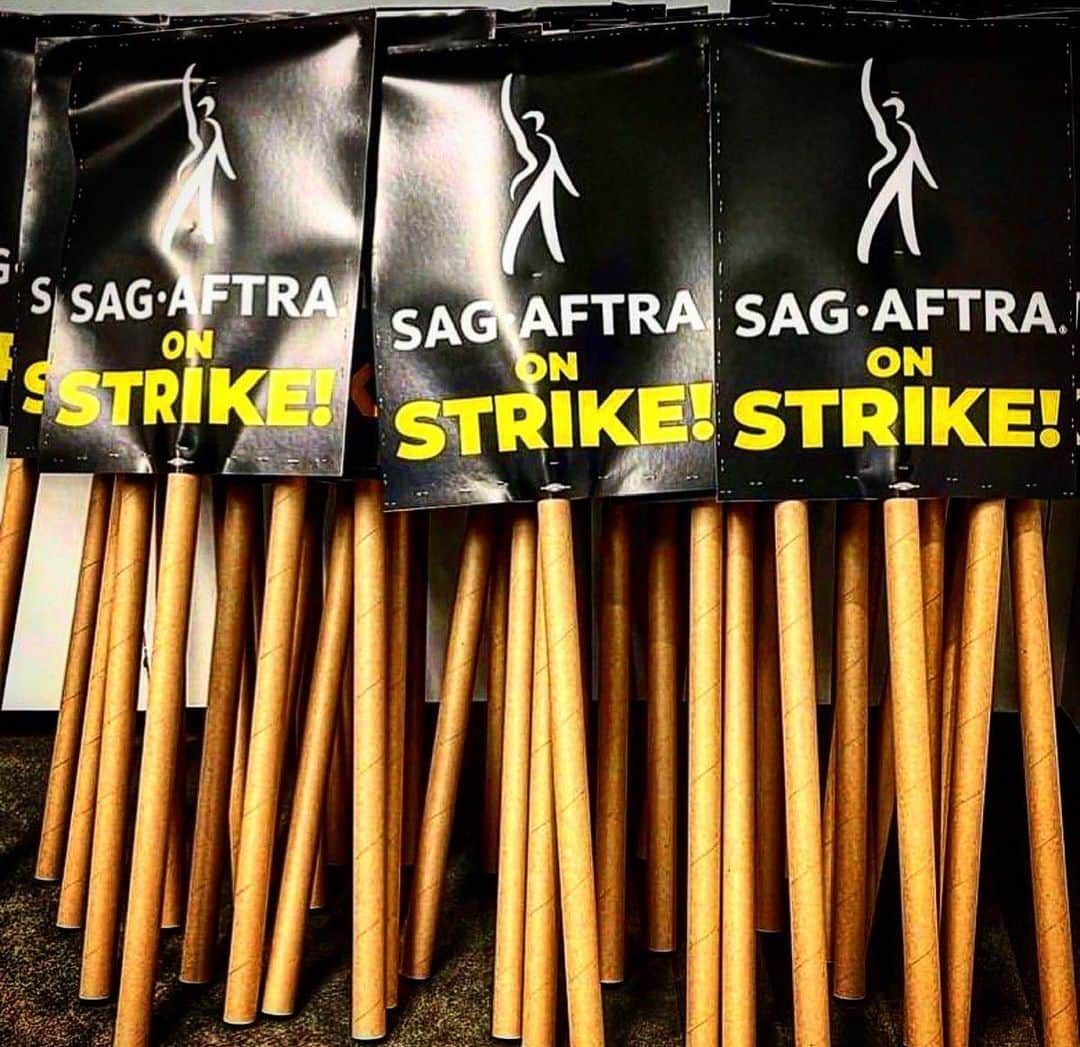 レベッカ・ウィソッキーのインスタグラム：「Thank you to the @sagaftra negotiating committee for all their work. Incredibly proud of my union at this important moment in history for us all. #unionstrong #labor #sagaftrastrong Link to this morning’s press conference in my stories.」