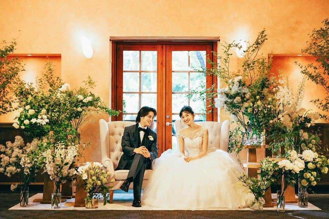 松山莉奈のインスタグラム：「@hoshinoresorts.official  @karuizawa_hotelblestoncourt @hotelblestoncourt_wedding」