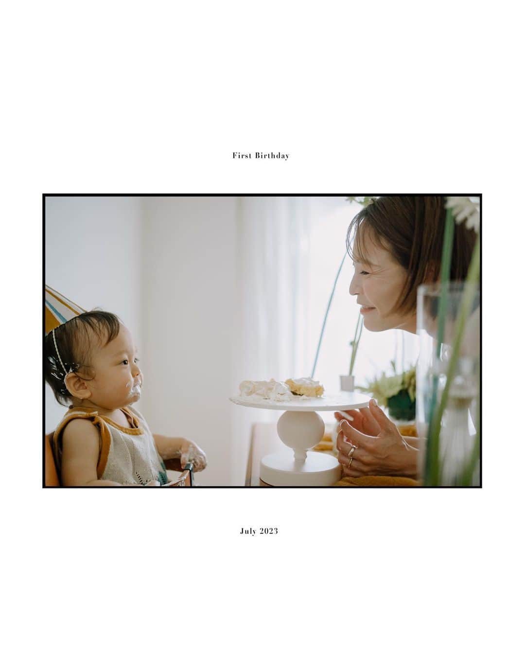 Yuudaiのインスタグラム：「いつものご家族のお子様の1歳記念写真📷 何気ない瞬間がとっても愛おしいね。」