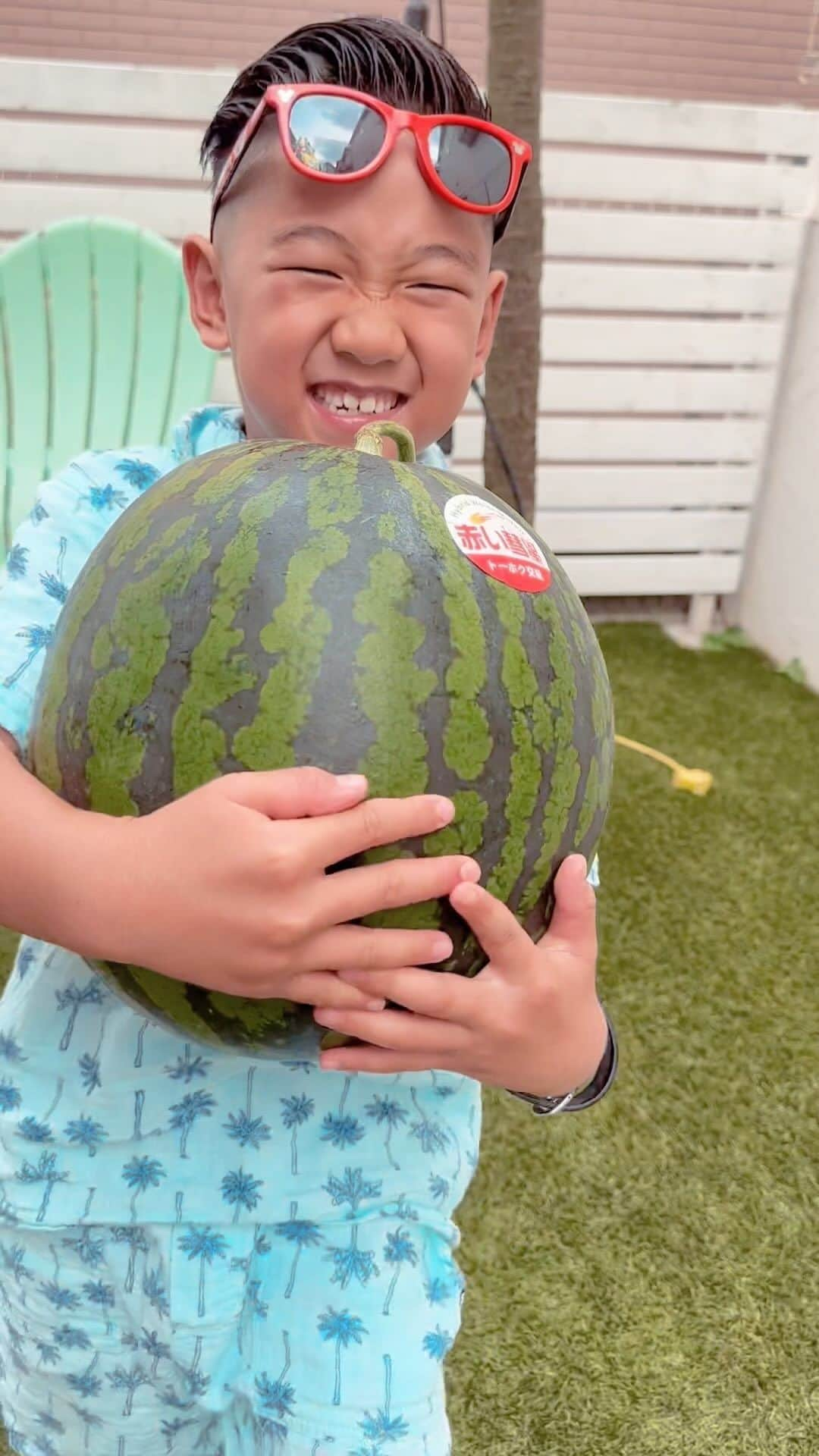 JAMOSAのインスタグラム：「甘くて美味しいみうらのスイカ✨赤い彗星🍉 Miura’s Suisei Watermelon is the BEST🌺  #yokosuka #miura #赤い彗星  #三浦すいか」