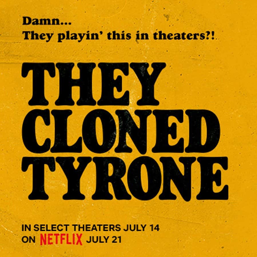 ジョン・ボイエガのインスタグラム：「DAMN! They Cloned Tyrone is out tonight in select theaters! For tickets and movie times visit theyclonedtyronemovie.com  #theyclonedtyrone」