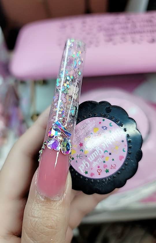 Max Estradaのインスタグラム：「Enailcouture.com new 123go bubble gum gel,  solid glue gel♡ vegan and Hypoallergenic.  Made in America 🇺🇸The moment so many have been waiting for is finally here! Enailcouture.com 123go maximum square is the longest flat boxy square pre made full coverage gel nail in the game. We also dropped xs sculpture square and magical ice hologram stickers☆Enailcouture.com 123go 5XL Coffin nails are the longest full coverage pre made gel nails in the world. They are EVERYTHING, made in America.Enailcouture.com new product drop ♡!~ 123go diy gel and our new charm nail stickers 😍Enailcouture.com made in American ♡!~Enailcouture.com 123go pre made gel nails are the game changer !~ perfect nails every time with no smells or dust!~ long lasting and easy removal , made in America! Enailcouture.com  #ネイル #nailpolish #nailswag #nailaddict #nailfashion #nailartheaven #nails2inspire #nailsofinstagram #instanails #naillife #nailporn #gelnails #gelpolish #stilettonails #nailaddict #nail #💅🏻 #nailtech#nailsonfleek #nailartwow #네일아트 #nails #nailart #notd #makeup #젤네일  #glamnails #nailcolor  #nailsalon #nailsdid #nailsoftheday Enailcouture.com」