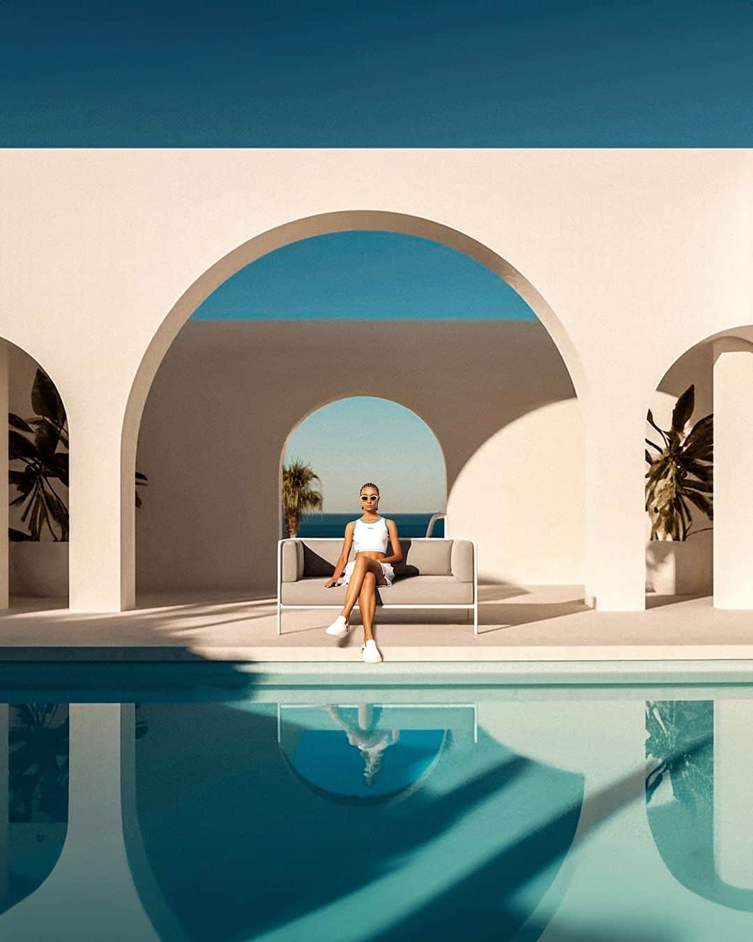 スープラのインスタグラム：「Imagine your perfect summer vacation with SUPRA. The 2023 Hot Summer Resort campaign visual was created with Midjourney, a text-based image generator using AI technology.」