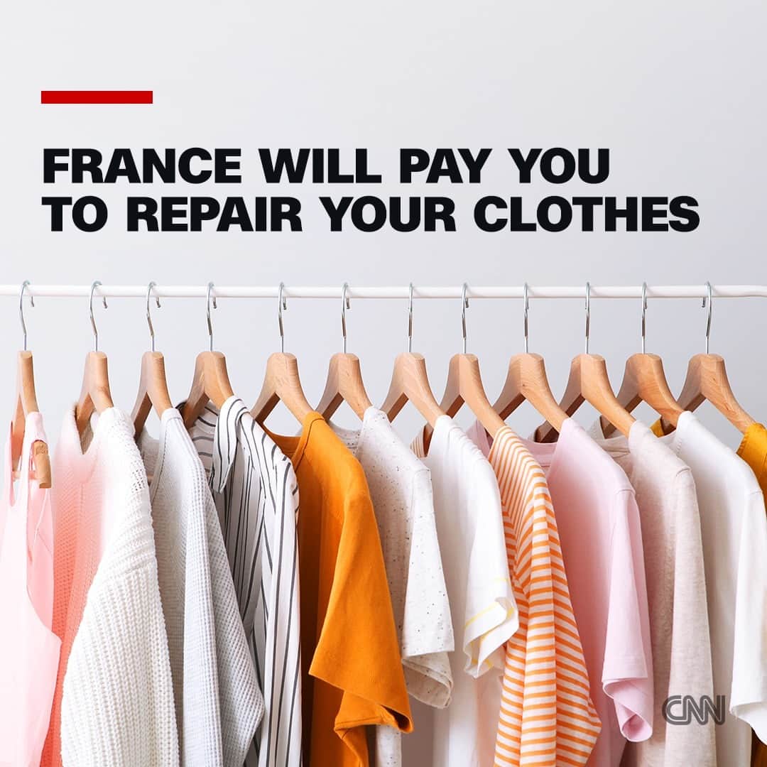 CNNさんのインスタグラム写真 - (CNNInstagram)「France is set to introduce a scheme that will subsidize repairs to clothing and shoes in order to cut waste and planet-heating pollution from the textile industry.  Under the scheme, which was announced by secretary of state for ecology Bérangère Couillard Tuesday, discounts varying from €6 ($7) to €25 ($28) will be available depending on the complexity of the repair.  Tap the link in bio to learn more.  📸: White Bear Studio/Getty Images」7月14日 11時30分 - cnn