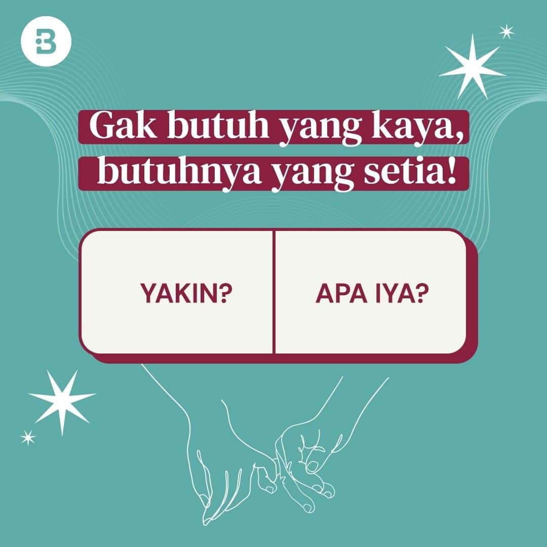 のインスタグラム：「Yakin cuma butuh yang setia?🤔  Kalo dikasihnya yang setia, mapan dan tampan yakin sih gak bakal nolak juga kan?🤭 —-- Jangan lupa untuk follow @Beautynesia.id  untuk berita menarik seputar wanita dan lainnya!  Follow juga instagram : @beautynesianews 💄 @mommyasia.id 🤰🏼👶🏻 —---- #setia #kaya #mapan #kayaraya #pasangansetia #kesetiaan #tanyajawab #asking #rupawan #priasetia #pacarsetia #beautynesiaid」