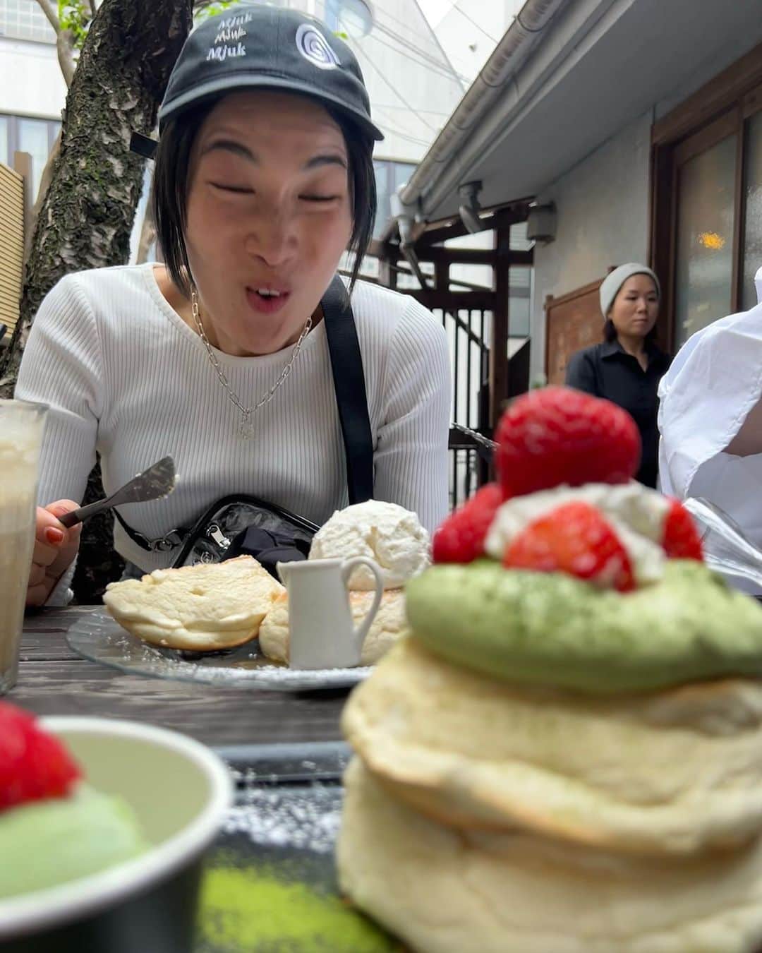 キダモティフォさんのインスタグラム写真 - (キダモティフォInstagram)「ここの米粉パンケーキ美味しかったなって思い出してる  #甘味メイクスミーハピー」7月14日 15時33分 - kida_m