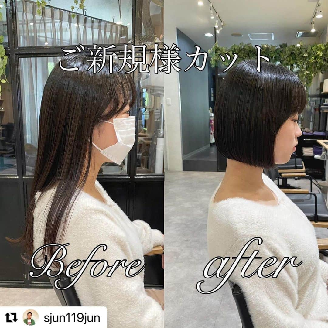 IVYunopulirのインスタグラム：「@sjun119jun  . 人気の#小顔ショート 🌸 . #艶カラー  . cut ¥4950〜 color ¥7150~ . ご予約空いてます🌿 . お気軽にお問い合わせください🧚🏻‍♂️✨ . #韓国ファッション #韓国コスメ #韓国風ヘア   #ベージュ #ピンクベージュ #オリーブベージュ #ヘアカラー #ミルクティーベージュ #ハイライト #ダブルカラー #インナーカラー #ブリーチなし #ブリーチなしダブルカラー #ブルベ #イエベ .  #ショートボブ #ショートカット #切りっぱなしボブ #ハンサムショート #似合わせカット #小顔カット #大人ショート」