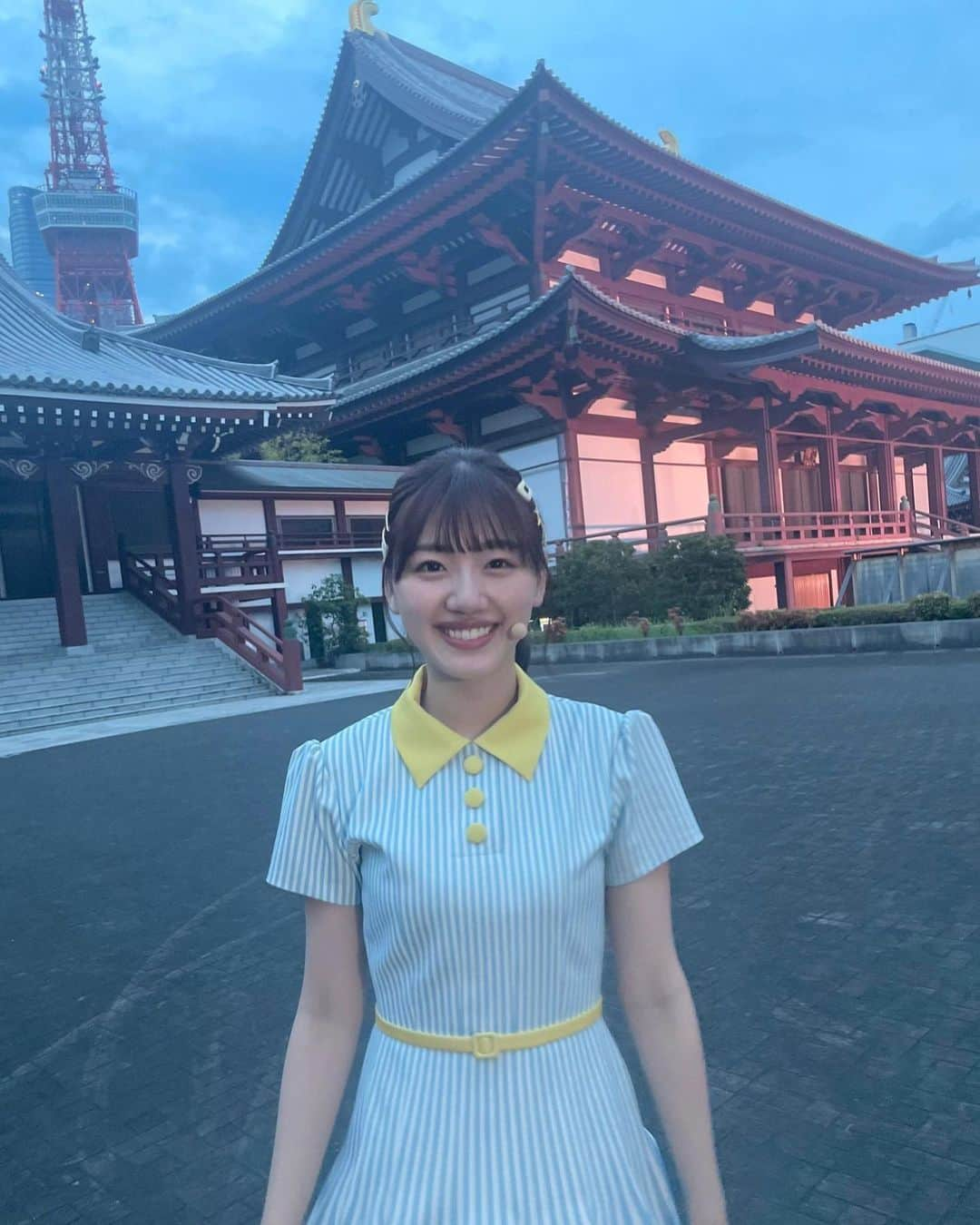 佐々木美玲さんのインスタグラム写真 - (佐々木美玲Instagram)「東京タワー＆増上寺。 素敵なところで「Am I ready?」初披露させて頂きました😌  #FNS歌謡祭 #日向坂46 #佐々木美玲」7月14日 19時34分 - mireisasaki_official