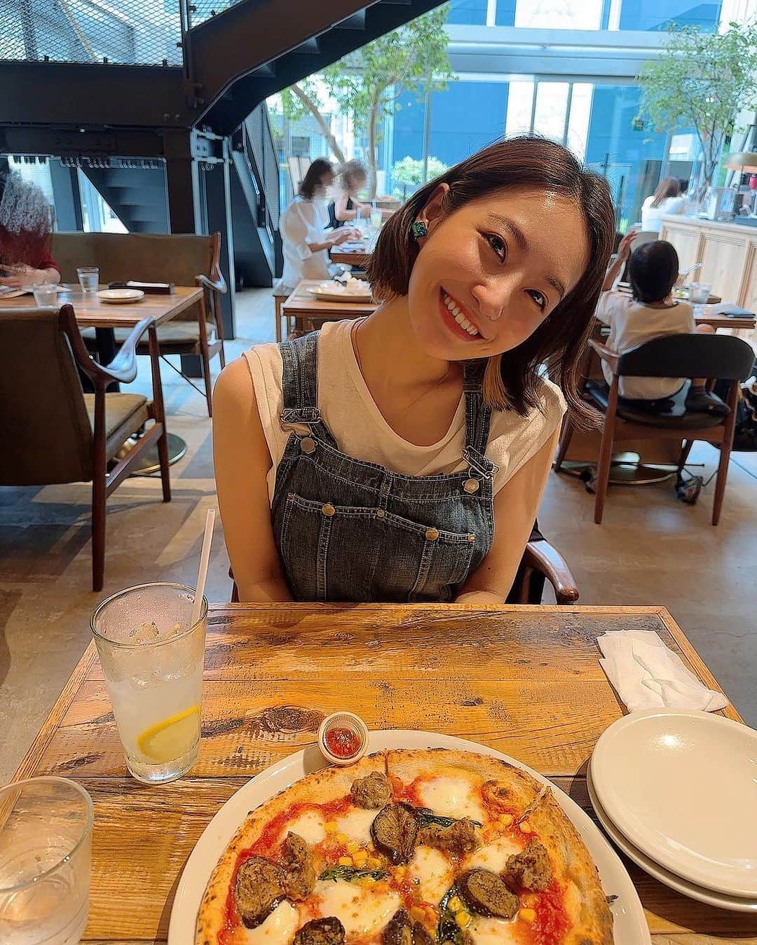 中西悠綺さんのインスタグラム写真 - (中西悠綺Instagram)「ピザ美味しかった☺️ 我去吃披薩了〜好好吃🍕」7月14日 20時30分 - nakanishi_yuuki