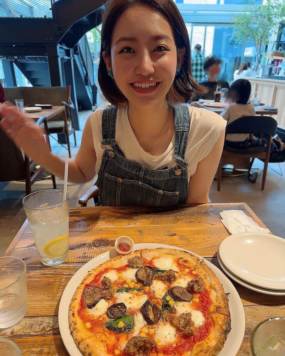中西悠綺さんのインスタグラム写真 - (中西悠綺Instagram)「ピザ美味しかった☺️ 我去吃披薩了〜好好吃🍕」7月14日 20時30分 - nakanishi_yuuki