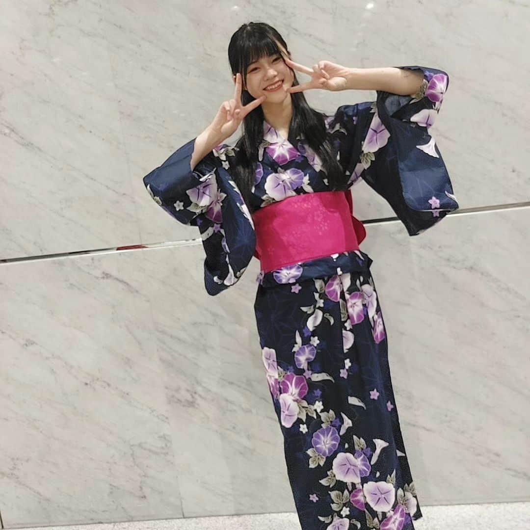 畠山希美のインスタグラム：「浴衣久しぶりに着た〜」