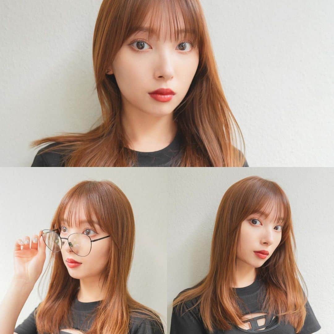齋藤純也のインスタグラム：「ミディアムレイヤースタイル✂︎  前髪から繋がる柔らかい動きのあるヘアスタイルがこだわりです その人に合わせてデザインを作ります 骨格と輪郭と髪質に合わせて似合うを追求したヘアスタイルを♪  ✴︎PRICE✴︎ カット✂︎7700円 カラー✂︎7700円  カットなしの場合シャンプーブロー料金+2200円 カラーはトリートメントin処方で圧倒的な艶感と手触りをプラスします。 ブリーチor3Dハイライト施術はプラス7700円です。 パーマ✂︎7700円 トリートメント✂︎種類多数によりカウンセリングで決めさせていただきます。5500円〜11000円 縮毛矯正✂︎17600円、前髪のみは6600円 ・ ネット予約が×の所もお電話かDMで時間調整できますので気軽にご連絡ください！ kelly.表参道本店　A1出口より徒歩45秒 東京都渋谷区神宮前5-2-5 JY表参道ビル２Ｆ kelly. ・ ・ ✔️群馬県伊勢崎市で出勤するスケジュールは隔週水曜日です。 群馬店は料金が異なります、お問い合わせください 群馬のご予約はＤＭまたは ホットペッパービューティーで  kelly. by L.O.G 検索✂︎ 在籍日程が少なくて申し訳ありません。 薬剤は最新のものを揃えました 群馬県伊勢崎市宮前町146-1」