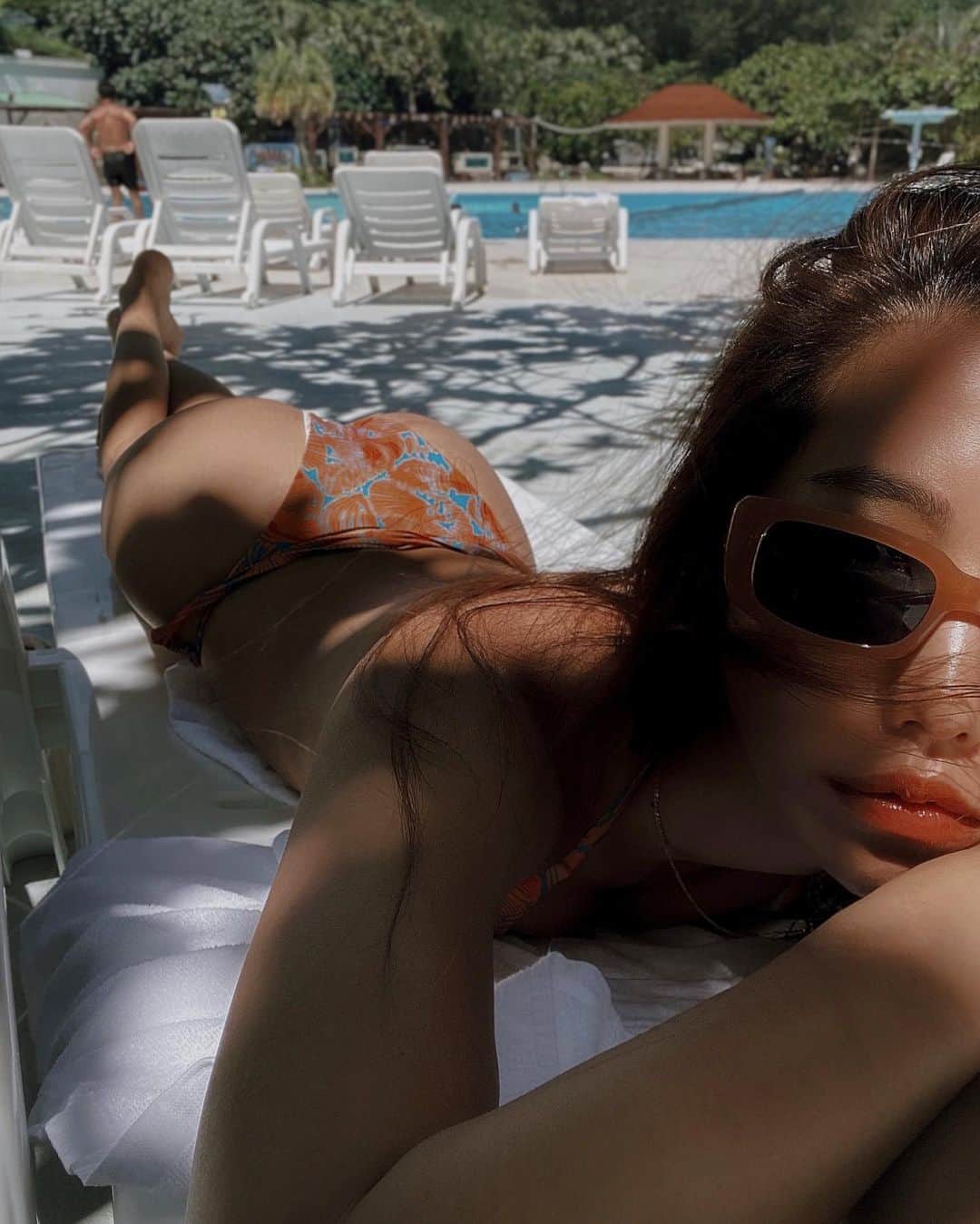 浜田咲希さんのインスタグラム写真 - (浜田咲希Instagram)「今週末は都心でも 38℃になっちゃうなんて いったいぜんたい どういう事なんだ🤓❤️‍🔥 皆さん水分補給しっかりして 夏バテ気を付けて下さいねん🫶🏽  🌞🌞🌞  #bikini#summer#sun#pool #hotelpool#chill#goodtime」7月14日 21時22分 - sakihamada