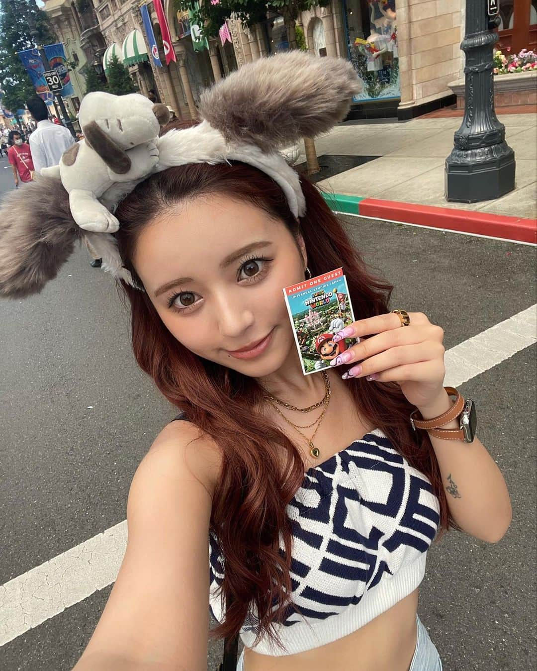 UKAさんのインスタグラム写真 - (UKAInstagram)「楽しいと耳たちます🐶♪  #selfie #usj #ユニバ」7月14日 21時24分 - d28_uka