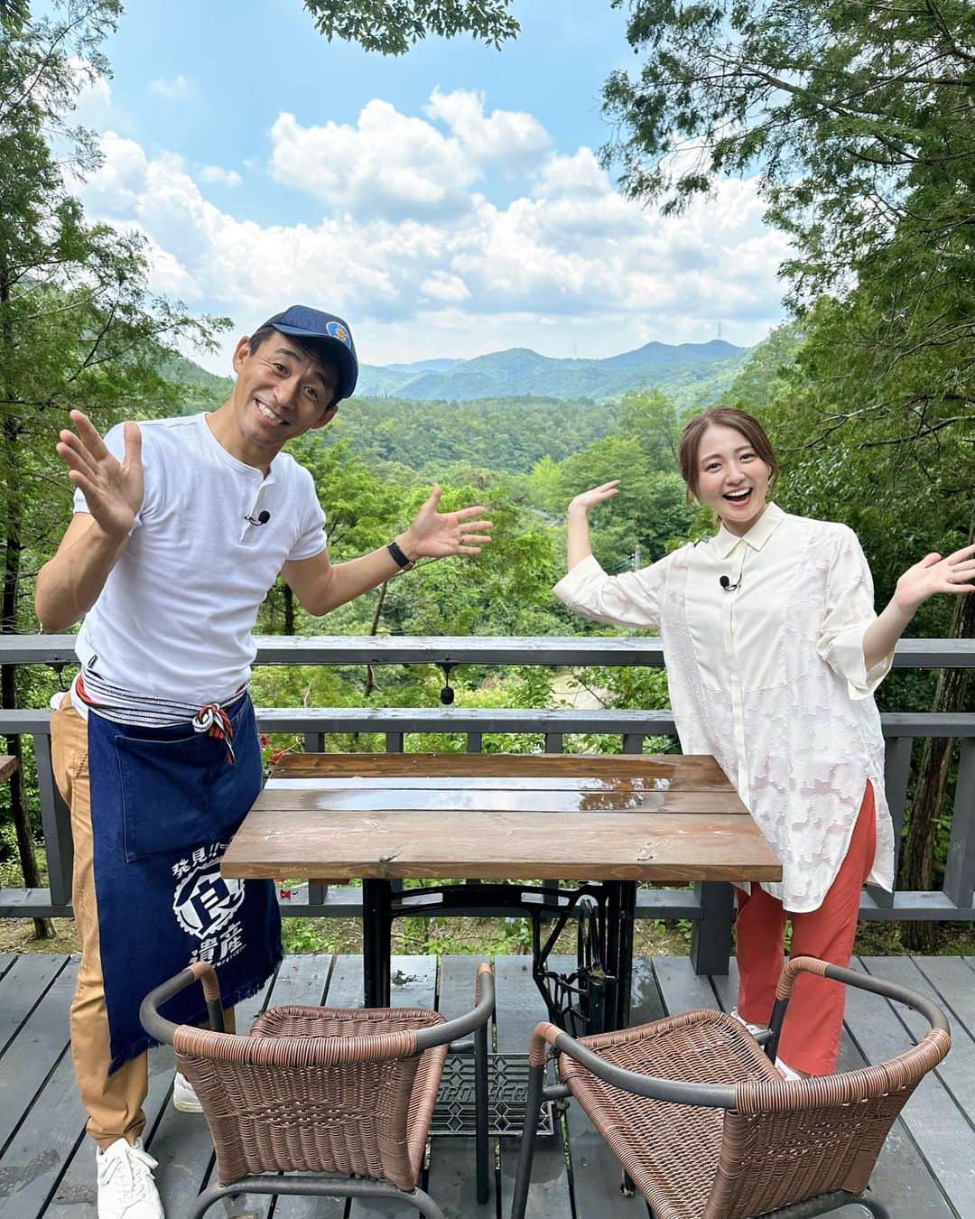 久野静香のインスタグラム：「＊ 7月16日(日)お昼12時29分から 「発見！！食遺産」に出演しています🍄 ⁡ ただただ美味しかった〜✨ ⁡ #石田靖 さん #テレビ大阪　 #発見食遺産」