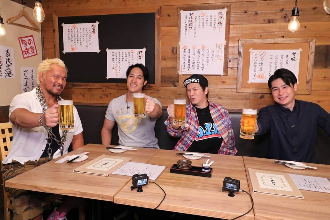 真壁刀義のインスタグラム：「おぅ‼️ 『キングダム 運命の炎』での座談会「キングダム酒場」がYouTubeで公開された❗️沛浪、竜川、有義、ノブコブ吉村さんも撮影秘話や其々の覚悟やまつわる話を繰り広げるから、必ず見やがれぃ⭐️🎵  #キングダム #真壁刀義」