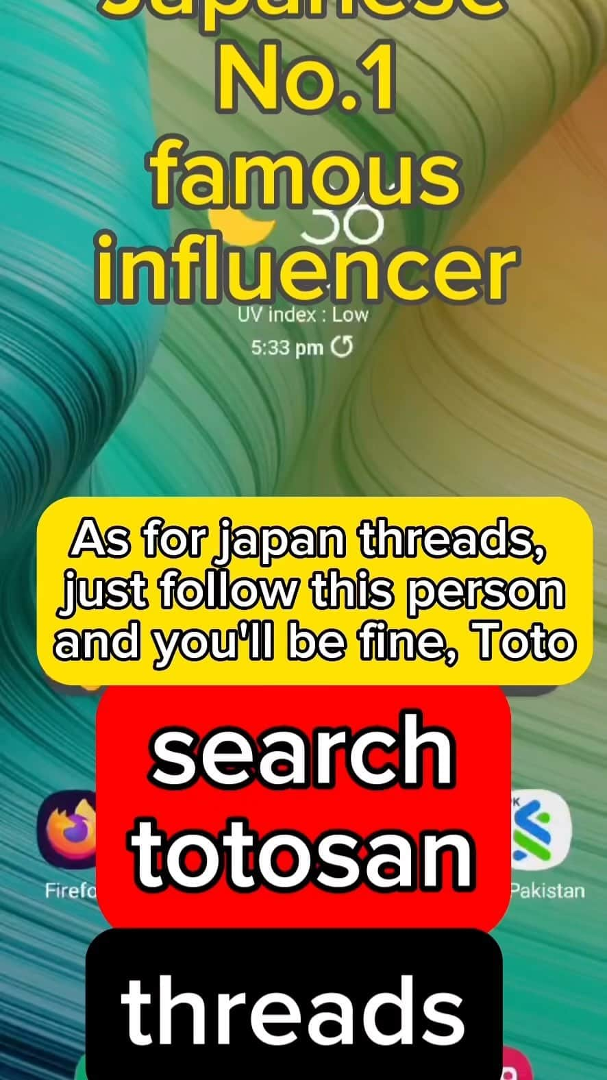 恋愛ととさんのインスタグラム：「Follow the Japan famous youtuber totsan on threads, and get his love advice.. lets follow  Today I will show you how to subscribe totosan threads account, go to your threads account go to search and search totosan, the very first result is the page and simply follow it from here and now you are follower of totosan, thank you enjoy   #japan #totosan #youtuber #viral #japanyoutuber #japaninfluencer #lovetalk #love #threads #viral #恋愛とと #スレッズ」