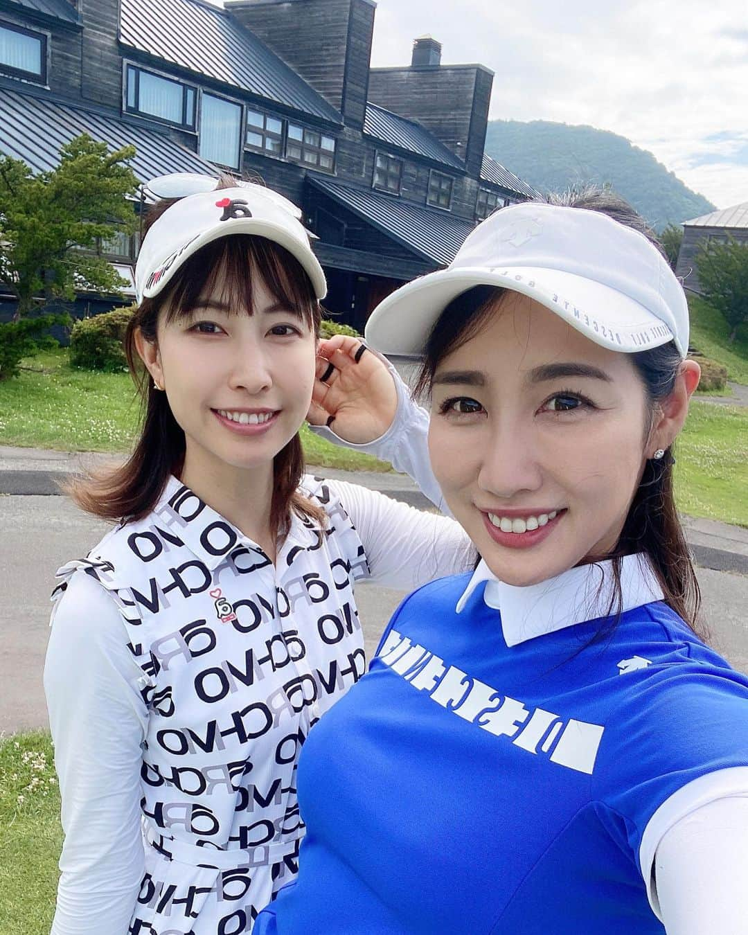 yurieさんのインスタグラム写真 - (yurieInstagram)「ゆうちゃん @yu.u.yonezawa と青森の夏泊ゴルフリンクス⛳️   楽しかった❣️ お互い一緒に回ると良いスコア🤭  #golf #golfswing #golffashion  #golfwear #golfoutfit #ゴルフ好き #ゴルフ初心者 #ゴルフ練習 #ゴルフ女子 #ゴルフ男子 #ゴルフ上手くなりたい #ゴルフ好きと繋がりたい#ゴルフウェアー  #ゴルフスイング #골프 #ゴルフコーデ #スポーツ女子 #ゴルフ旅 #高尔夫球 #กอล์ฟ  r#ゴルフ旅行 #リゾートゴルフ #デサント　#デサントゴルフ  #デサゴルゴルファー #pr #夏泊ゴルフリンクス」7月14日 22時07分 - yurie808golf