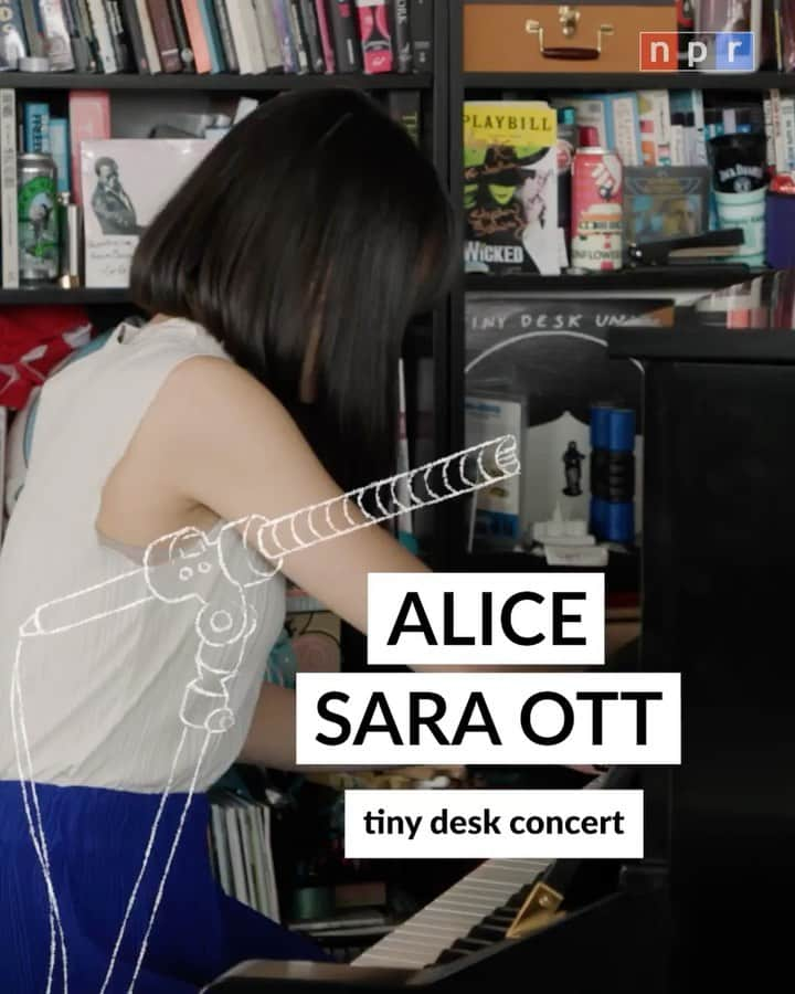 アリス＝紗良・オットのインスタグラム：「#tinydesk • The widely acclaimed pianist serves up nearly 200-year-old music by Chopin mixed with a contemporary work that looks back in time.⁠ ⁠ 🔗 Tap the link in our bio to watch @alicesaraott_official's full Tiny Desk concert」