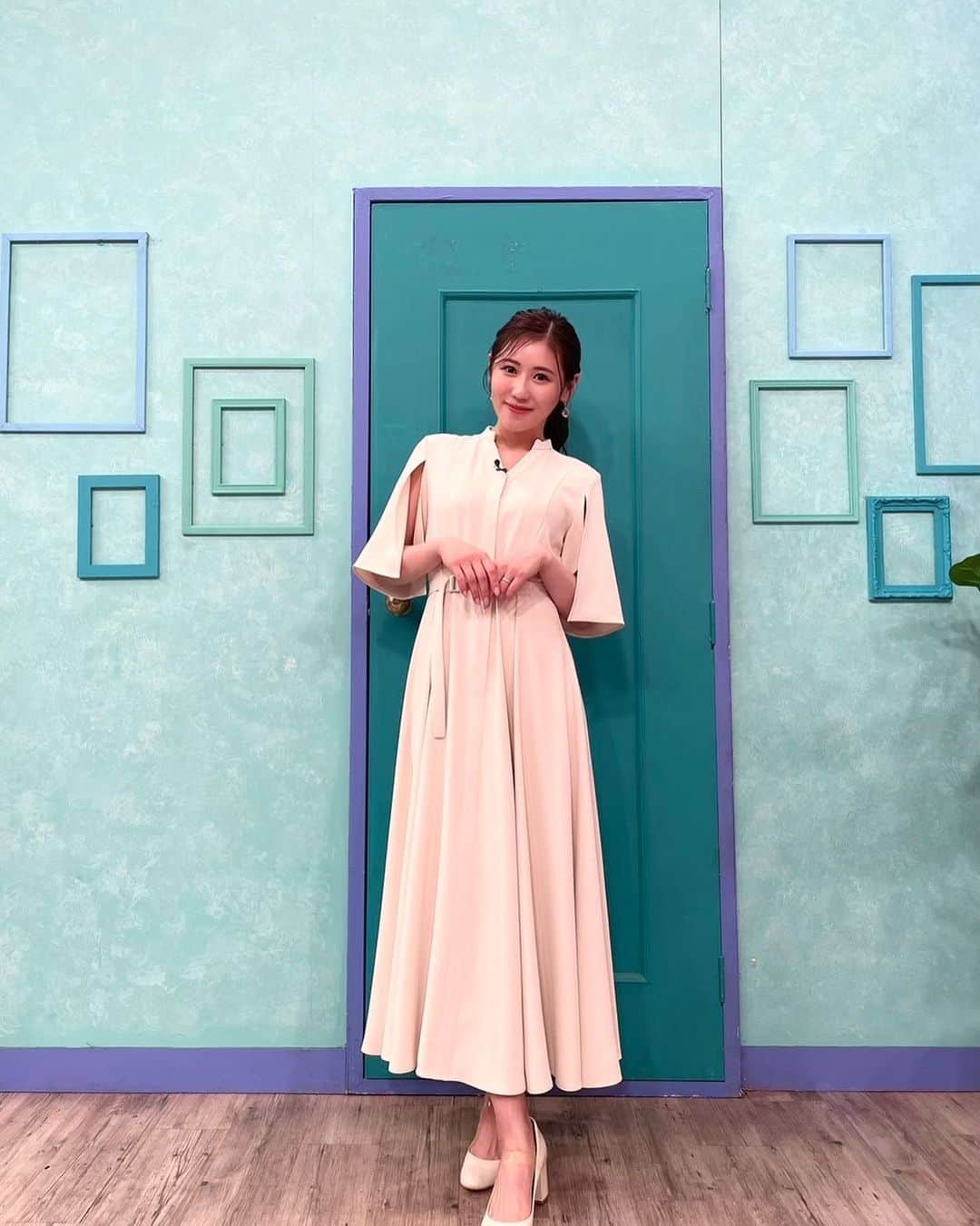 西野未姫のインスタグラム：「私服でも毎回こんな清楚系ワンピース着れるようになりたいな😳💓」