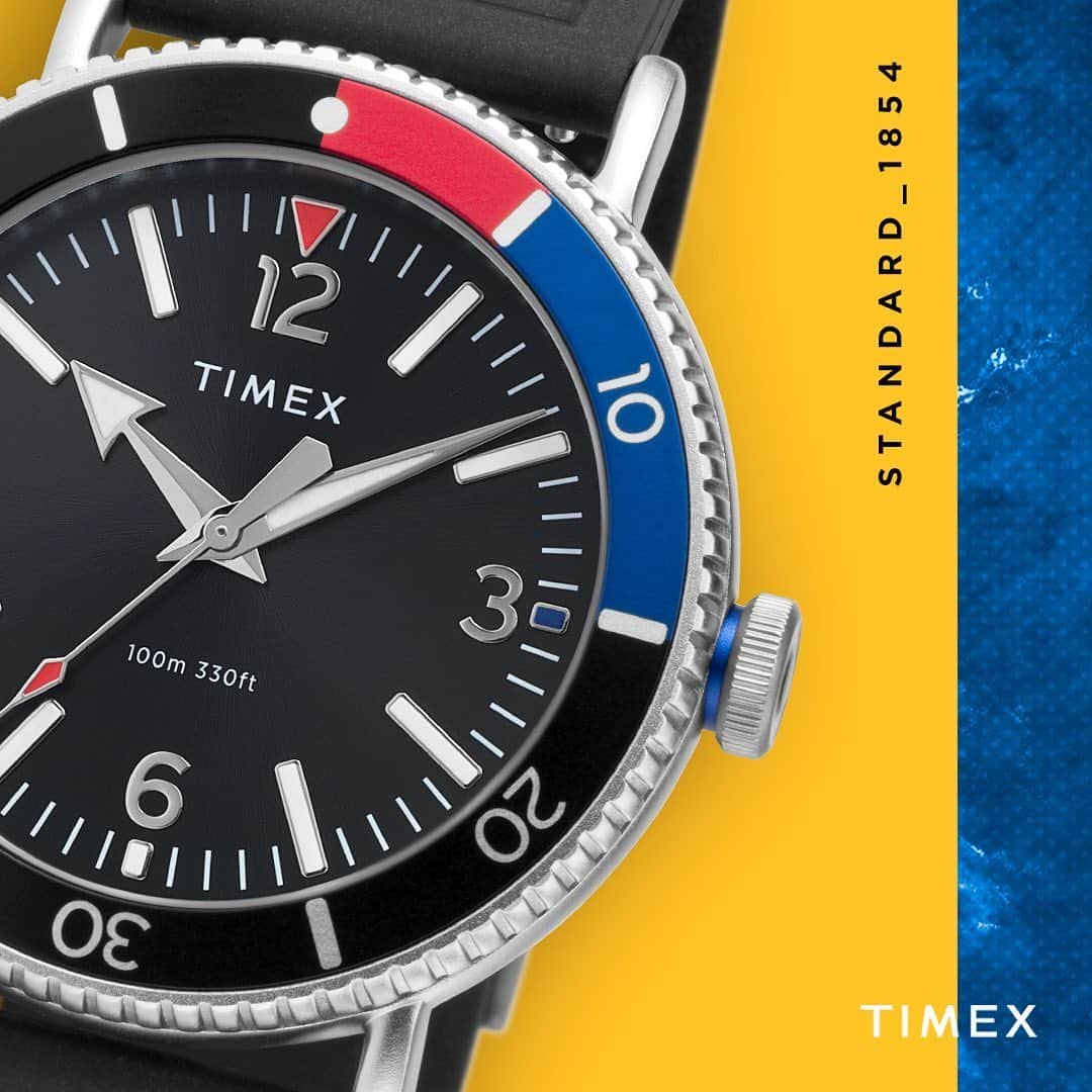 タイメックスのインスタグラム：「A Standard watch for an exceptional summer.⁣ ⁣ Shop the Timex Standard Diver at timex.com. ⁣ ⁣ #timex #wristcheck #watchfam #analoglife」