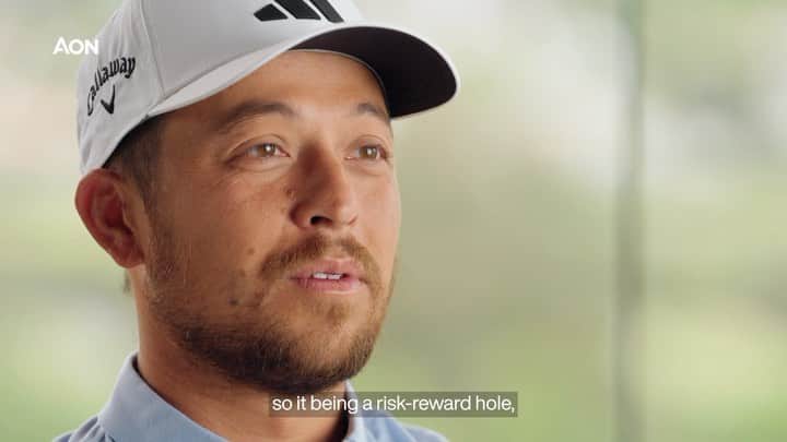 ザンダー・シャウフェレのインスタグラム：「We sat down with Aon Ambassador and defending @scottish_open champion @xanderschauffele to discuss his decision-making process on this week’s @pgatour #AonRiskReward Challenge hole, the back-nine par-5 at the Renaissance Club. Learn more via the link in bio. #BetterDecisions #LifeAtAon」