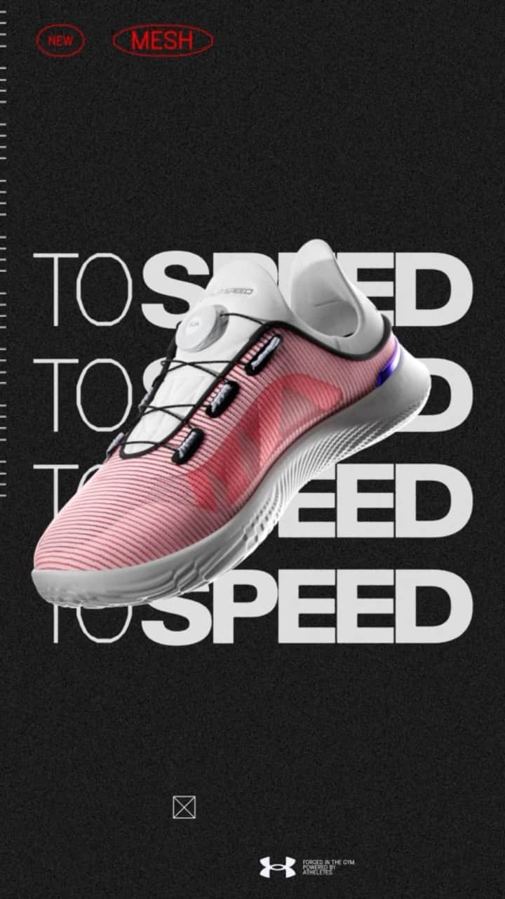 Under Armourのインスタグラム：「Our best-rated sneaker just got a summer makeover! Cop the latest #UASlipSpeed Mesh pack👟」