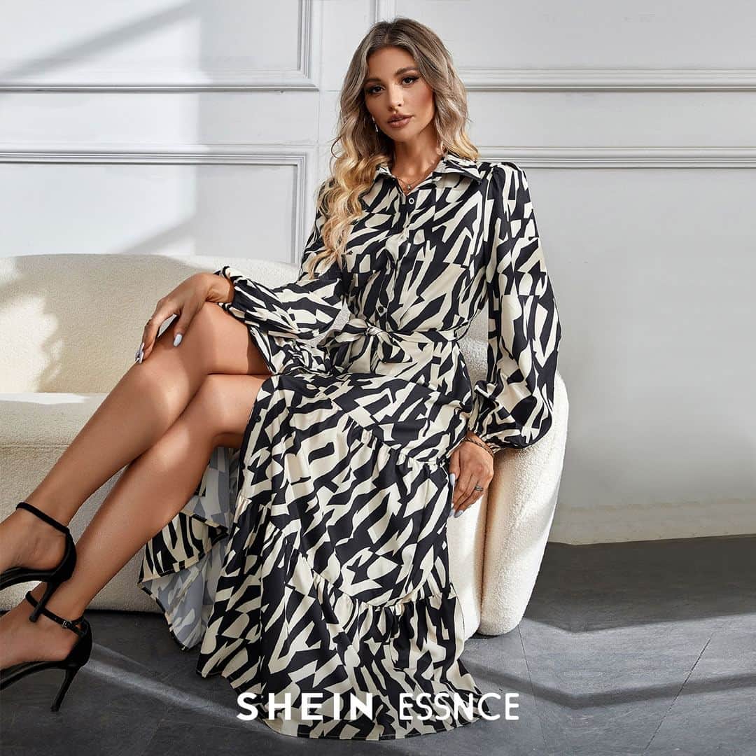 SHEINのインスタグラム：「Keep it classy in sophisticated looks that turn heads 🖤  🔎19051292 17298095 17343639 17543943  #SHEINUNITY」