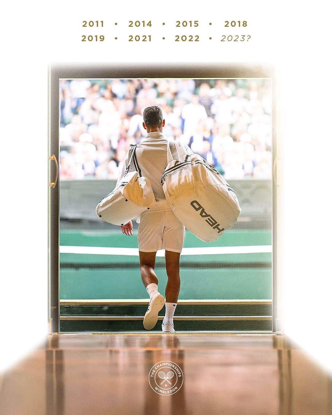 ノバク・ジョコビッチのインスタグラム：「A date with destiny awaits ✨  #Wimbledon」