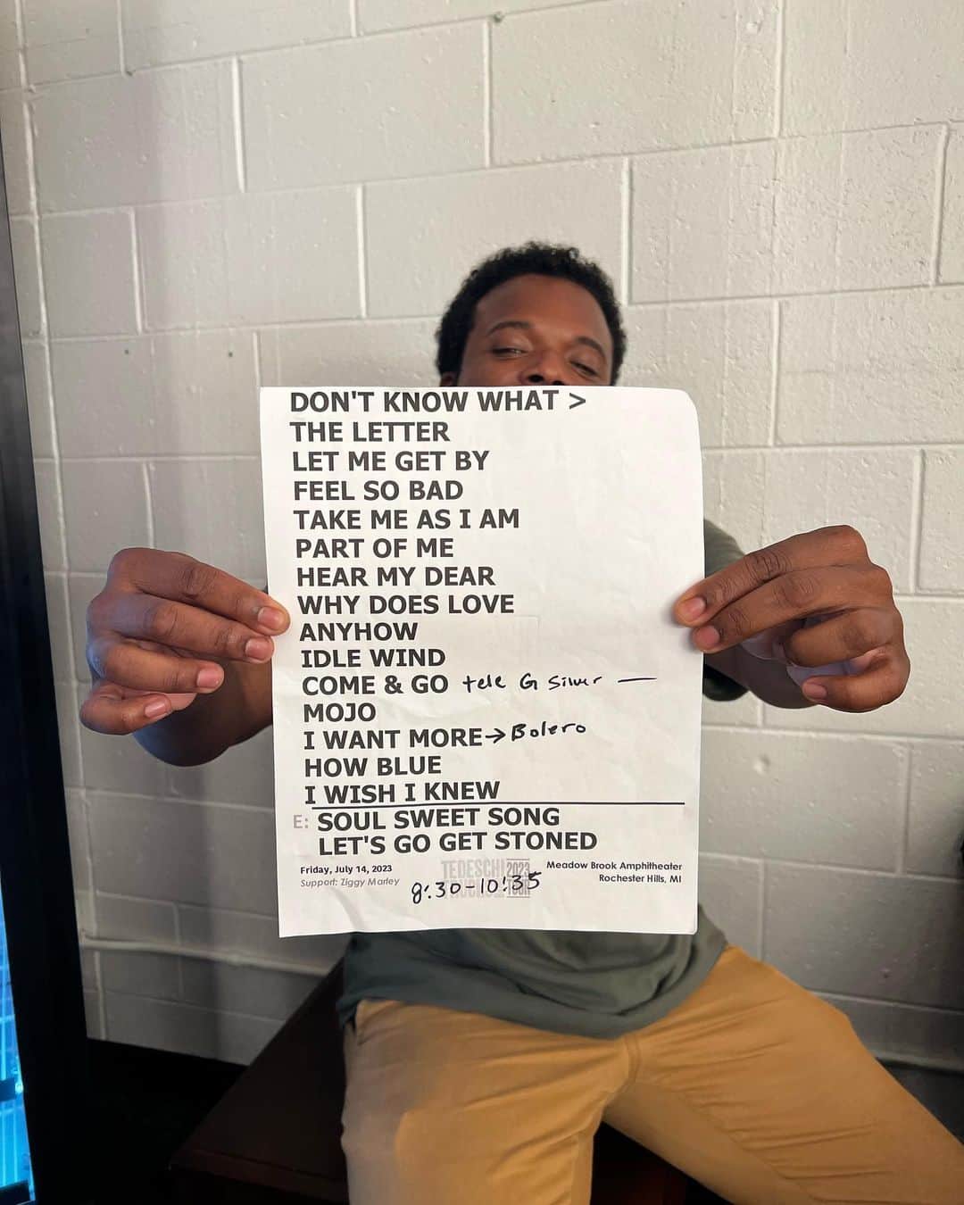 テデスキ・トラックス・バンドのインスタグラム：「Rochester Hills, MI 07.14.23」