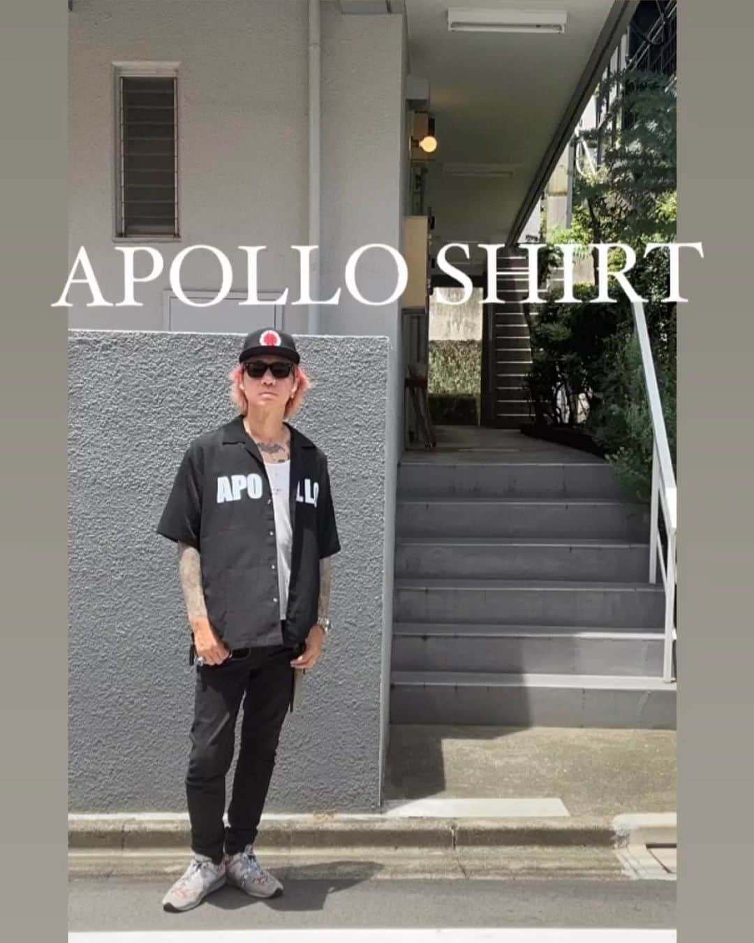 Ju-kenさんのインスタグラム写真 - (Ju-kenInstagram)「男女共に決まるApollo big logo shirt😎  直でもレイヤードでも👍🏻  プロフィールのリンクからどうぞ😏  #apollo #コラボ #オープンカラーシャツ」7月15日 3時16分 - jkn627