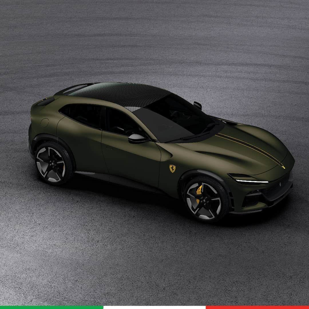 Ferrari USAさんのインスタグラム写真 - (Ferrari USAInstagram)「How would you customize your Ferrari Purosangue? Atelier Ferrari is a special studio for creating a bespoke Ferrari, guided by a team of creative experts. Here are nine #FerrariPurosangue creations from the Atelier team at Ferrari New York.⁣⁣  ⁣⁣ Vote in the comments below for your favorite exterior customizations.⁣⁣  ⁣⁣ #FerrariFriday #Details #Ferrari⁣⁣  ⁣⁣ 1. ROSSO MARANELLO; LIVERY: ARGENTO NURBURGRING⁣⁣ ⁣ 2. BLACK SAPPHIRE⁣⁣ ⁣ 3. VERDE ZELTWEG; LIVERY: DARK AMBER⁣⁣ ⁣ 4. VERDE MASONI OPACO; LIVERY: NERO DS 1250 OPACO, GIALLO MODENA OPACO⁣⁣ ⁣ 5. BLU RAL; LIVERY: BIANCO KING⁣⁣ ⁣ 6. ARGENTO NURBURGRING; LIVERY: BLU ELETTRICO⁣⁣ ⁣ 7. NIGHT BLU MILLE MIGLIA; LIVERY: BIANCO MILLE MIGILIA⁣⁣ ⁣ 8. BIANCO BIRDCAGE OPACO; LIVERY: GIALLO MODENA OPACO⁣⁣ ⁣ 9. GRIGIO SUPERFAST OPACO; LIVERY: ROSSO CORSA OPACO」7月15日 3時52分 - ferrariusa