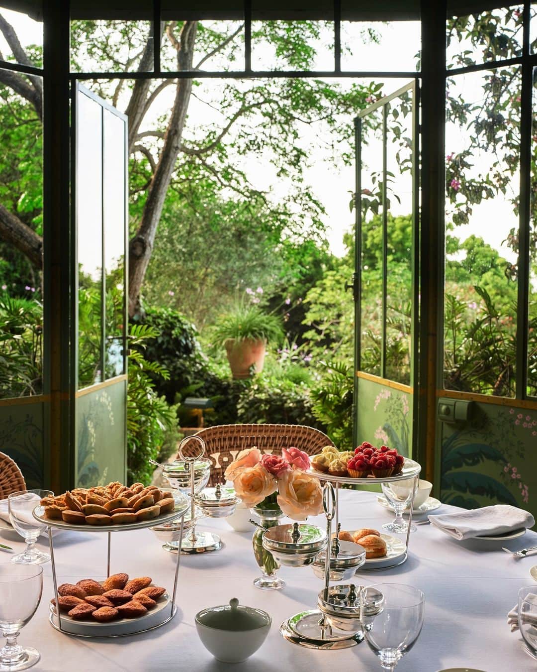 ELLE DECORさんのインスタグラム写真 - (ELLE DECORInstagram)「At summer’s hottest hotel, @villamabrouka in Tangier, Morocco, guests can enjoy an afternoon tea while marveling at the backdrop that is Yves Saint Laurent’s former vacation home. The new owner, British designer Jasper Conran (@jasperconran), spent four years faithfully restoring the 1940s house and revealed it last month as a 12-suite hotel with sweeping terraces above verdant gardens and Tangier’s glittering sea. “I want Villa Mabrouka to feel deeply personal, like staying in a home rather than a hotel,” Conran says.   Click the link in bio to see inside this luxurious Moroccan getaway. Written by @rachelesilva_. Photographed by @montgomeryphoto.」7月15日 7時00分 - elledecor