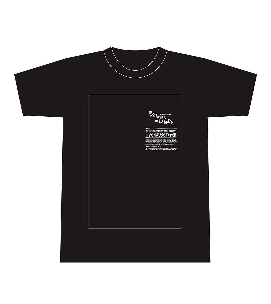 沖野俊太郎のインスタグラム：「明後日7/17新代田FEVERにて16:00より販売いたします。 "Between The Lines"  Tシャツ M / L / XL 　¥4,500 数に限りがありますのでお求めの方はお早めに。 #velludo #pennyarcade #kenjitakimi #betweenthelines」