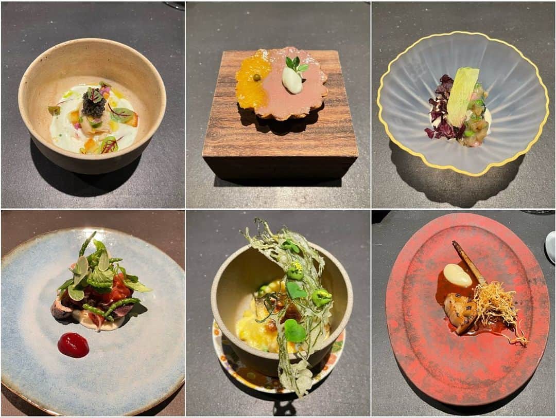 摩耶裕さんのインスタグラム写真 - (摩耶裕Instagram)「. . 伺ってみたかったところにまたご縁があり、行かせて頂きました🥰  芸術作品のようなお料理ばかりで食べるのがもったいないくらいでしたが、お味も想像を覆していて驚きの連続でした🥹✨  拘りが詰まった小物類も素敵でした✨  #aspirant  #神戸ディナー #北野ディナー」7月15日 10時16分 - yutaka__maya