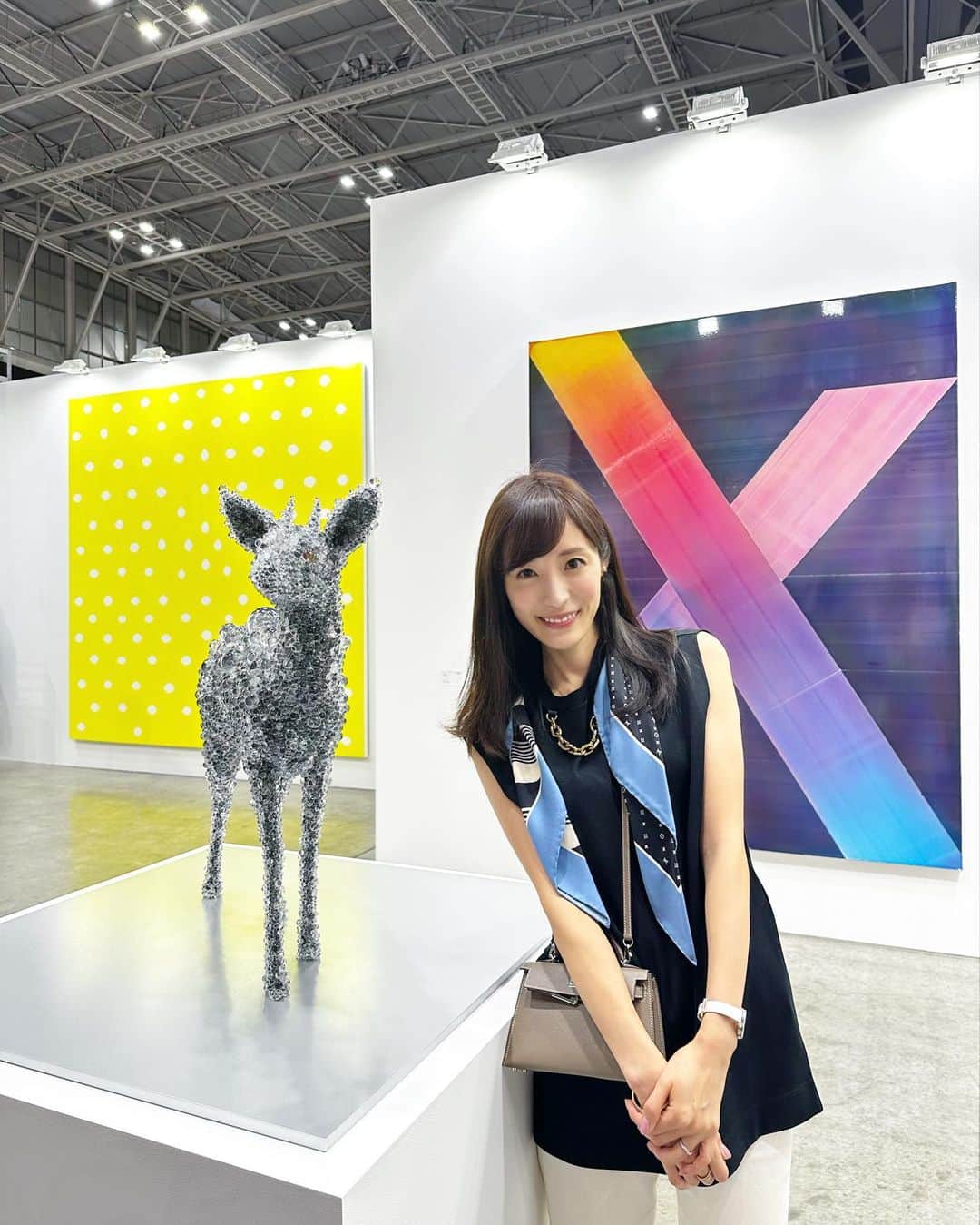 小林真由さんのインスタグラム写真 - (小林真由Instagram)「Tokyo Gendai. エネルギッシュな作品の数々! バンビもうさっちも可愛かった♡  #TokyoGendai #アート #現代アート #横浜 #ファッション #コーデ #ママコーデ #女の子ママ #男の子ママ #ママライフ #コーディネート #４歳 #２歳 #二人育児」7月15日 20時15分 - mayukobayashii