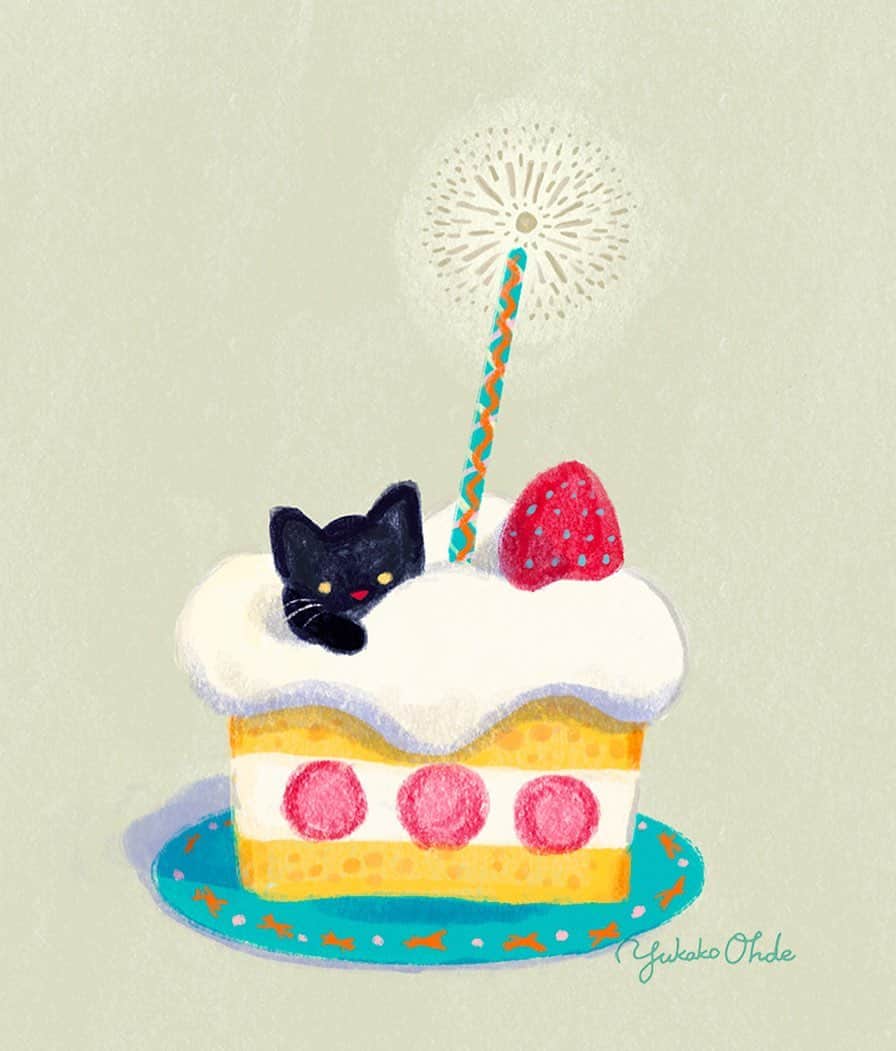 おおで ゆかこのインスタグラム：「🍰」