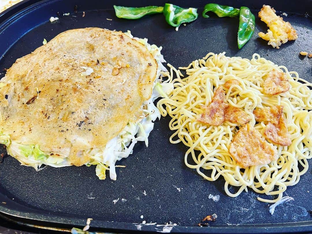 原田喧太さんのインスタグラム写真 - (原田喧太Instagram)「本日の喧太飯 声優の #かないみか ちゃんが来宅。 そんな訳で今日は #お好み焼き  #広島風  #やっぱりこれが好き」7月15日 21時49分 - kenta.harada