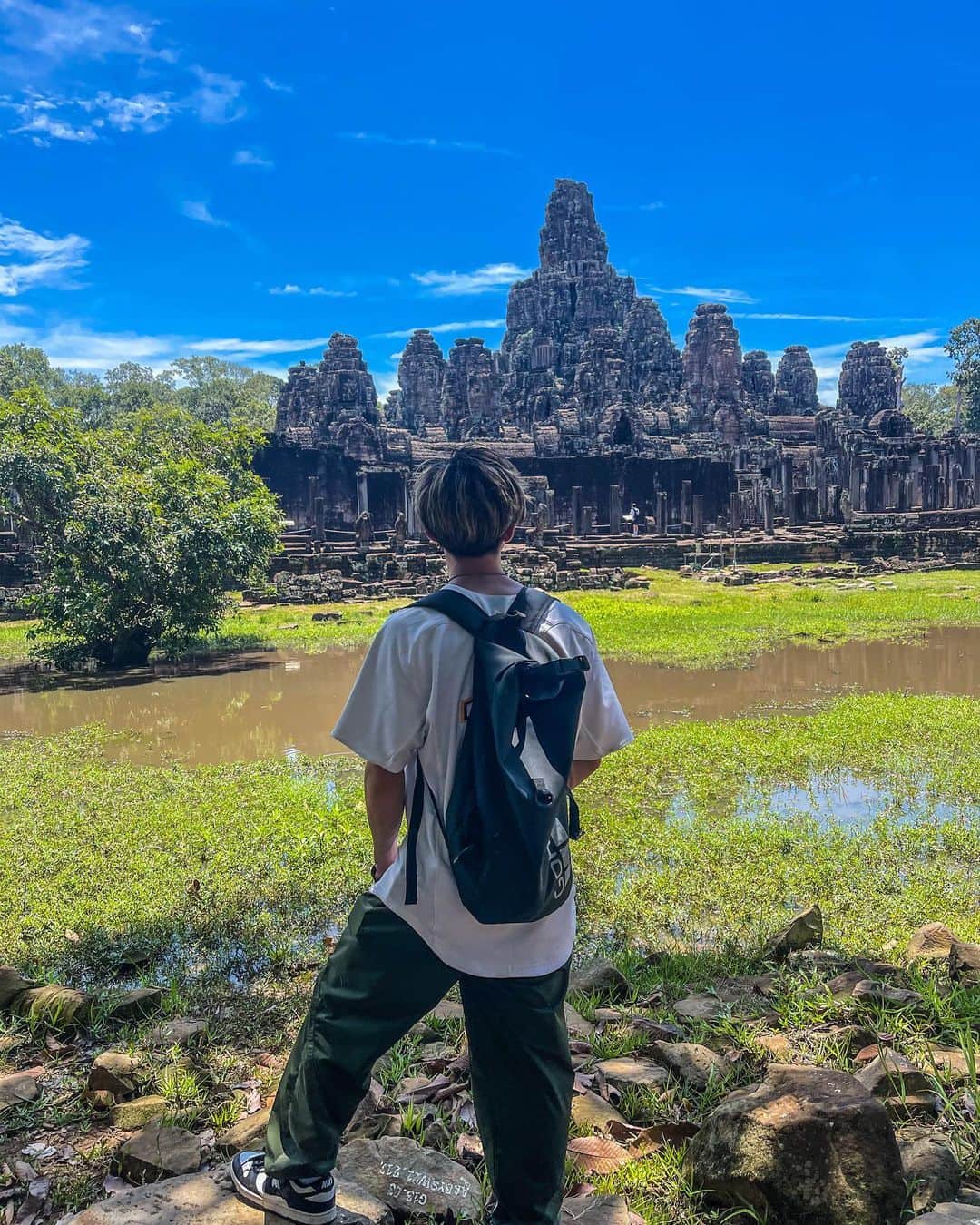 かずえいのインスタグラム：「【初上陸】 来たでカンボジア・シェムリアップ🇰🇭 さぁこの国でもあらわっしょい響かせてくよおぉ🫶  #今日動画上がるよぉ」