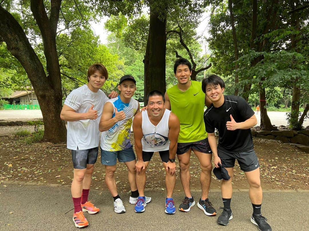 阿部一二三のインスタグラム：「. 練習後にみんなで小野ラントレ🏃‍♂️  きつかったけどみんなと走ると気持ちが自然と上がる🔥  お疲れ様でした🫡🫡🫡  #judo #park24 #ラントレ」