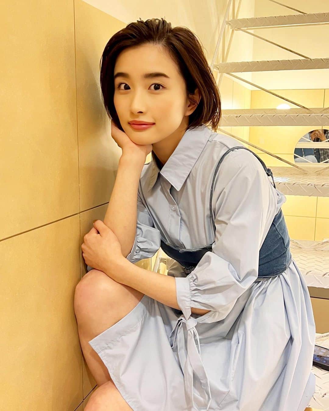 のインスタグラム：「昨日名古屋ありがとうございました☺️ こんな衣装で出たよ！🩵  次は8月5日の広島だね🙌🚄  @shein_japan  @sheinofficial   #colorzwithshein  #sheinforall  #sheinコーデ   SHEIN割引クーポン：COLORZ」