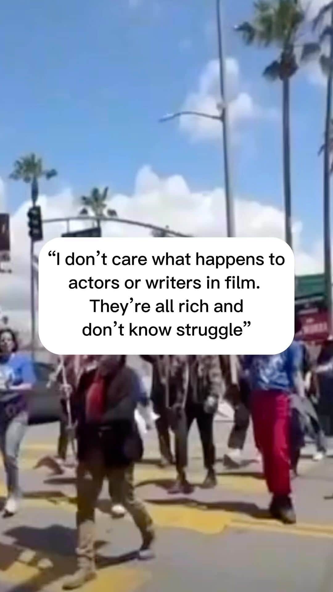 ジェシカ・ヴィルのインスタグラム：「This comment makes my blood boil because it comes from a place of pure ignorance. The majority of actors and writers in the film industry are severely underpaid and have to agree to unethical contracts to keep their job. The majority of them live paycheck to paycheck. Stand up against the studios replacing them with AI now and help them demand for fair pay because in due time, your job will be next and I’m sure you’ll want the same help when it’s time. #wgastrong」