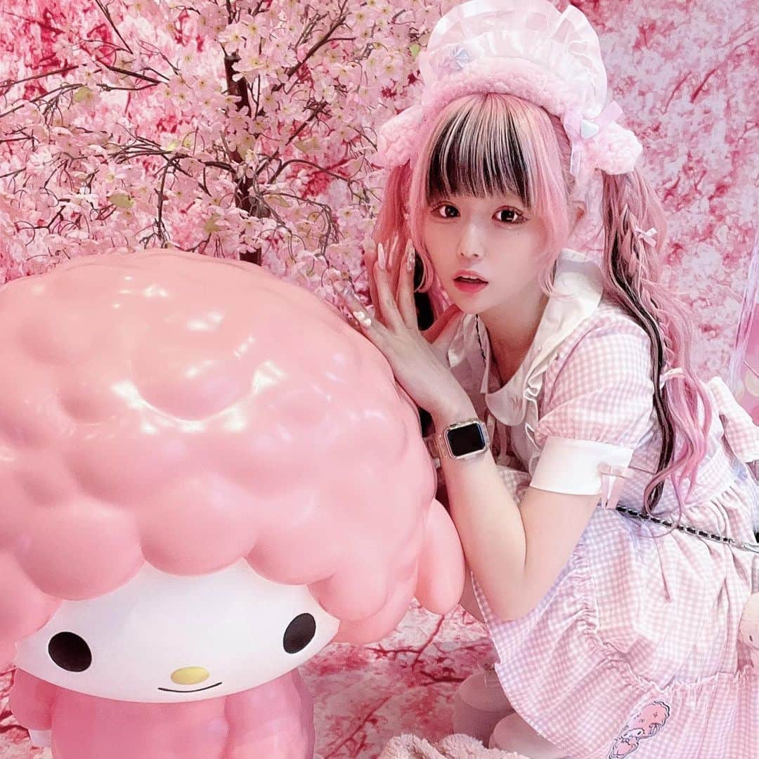 さきちゃんのインスタグラム：「ぴ！ (͒ ᴖ ·̫ ᴖ⸝⸝ )͒ #ankrouge #アンクルージュ #マイスウィートピアノ #ピアノちゃん #マイメロディ #ピアノちゃんコラボ #ピューロランド #サンリオ #サンリオピューロランド #sanrio #puroland #mysweetpiano」