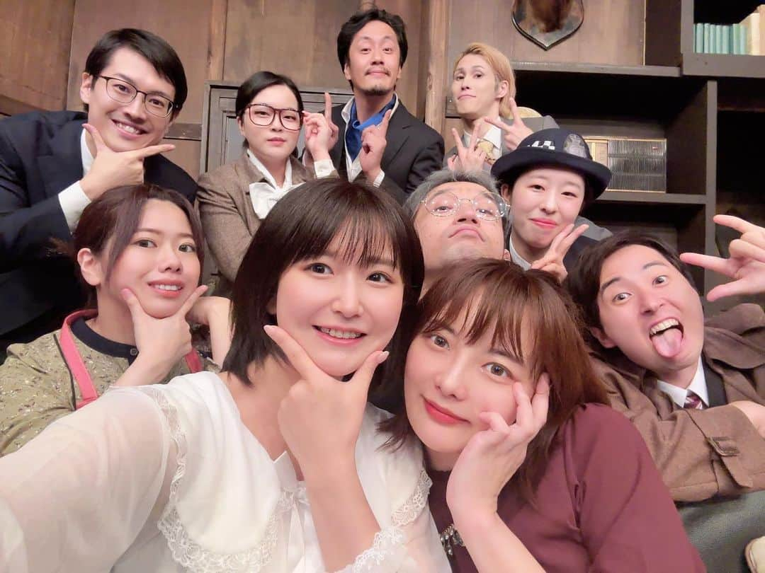 深田結梨（浅田結梨）さんのインスタグラム写真 - (深田結梨（浅田結梨）Instagram)「遅くなってしまいましたが‥  舞台「蜘蛛の巣」 ありがとうございました！  初舞台は毎日が勉強で刺激的で、すてきな先輩たちや、スタッフさん、お客様に出会うことができて、学ばせていただけてとてもしあわせでした。  誰1人欠けることなく全公演無事、皆様にお届けすることができほっとしています。  (千穐楽の日まんはギックリ腰が再発してしまいご心配をおかけしました‥すみません‥体作り意識します！今は元気です！あはは)  たくさん悩んだりうなったりしたけど演じるってたのしい。もっとお芝居したい！  今回舞台にスカウトしてくれた大切なダチで、最高に魅力的な俳優ちーちゃん　@asaki_chihiro  素敵な機会をくれて本当にありがとう✨  それでは、またね🕷️🕸️  #感謝  #クモスパ2023 #舞台 #両国 #両国エアースタジオ  #アガサクリスティ」7月15日 22時54分 - yuuriman_