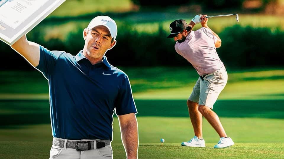 Dude Perfectのインスタグラム：「Golf World Records with Rory McIlroy is LIVE on YouTube!! ⛳️🔥」
