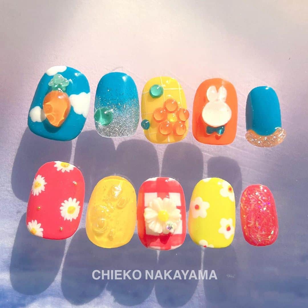 なかやまちえこさんのインスタグラム写真 - (なかやまちえこInstagram)「☁️🐰🌼⠀ ⠀ @pregel.jp #nail #nails #nailart #ネイル #美甲 #ネイルアート  #japanesenailart #manucure #japanesenails #manicurist #gelnails #أظافر #네일아트 #미용  #เพ้นท์เล็บ #artedeuñas #เพ้นท์เล็บเจล #ジェルネイルデザイン #ネイルデザイン #nagelkunst #かわいい #かわいいネイル #美味しそうなネイル」7月15日 23時28分 - chiekonakayama