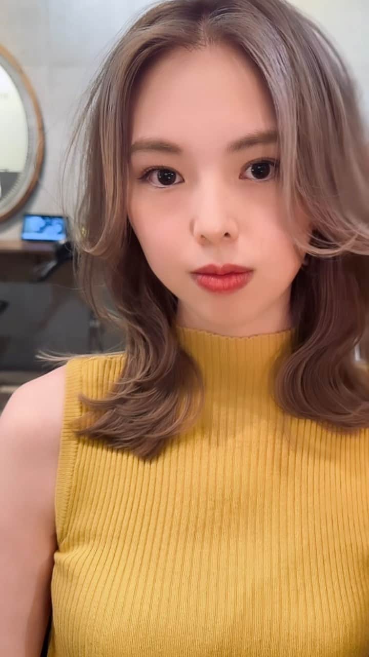 斉藤潤一のインスタグラム：「#フェイスフレーミング  #ヘアーカラー #渋谷美容室  #ブリーチカラー」