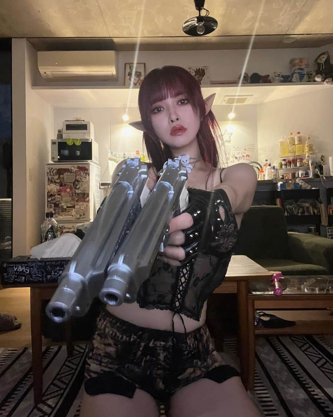 なつかさんのインスタグラム写真 - (なつかInstagram)「銃を持たせりゃ、 天下無双のレベッカ姉さんだぜ！  #Blacklagoon」7月16日 0時05分 - natsucaos2