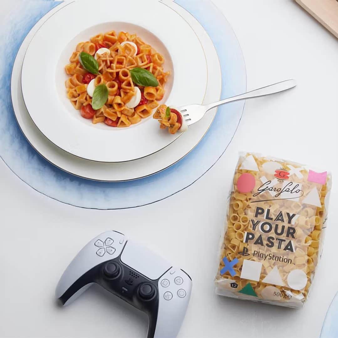 HYPEBEASTさんのインスタグラム写真 - (HYPEBEASTInstagram)「@hypebeastgaming: @sony wants you to play with your food with its delicious @playstation pasta.⁠ ⁠ Created in collaboration with British online supermarket Ocado and the P(asta) pushers at Garafalo, the PlayStation “Play Your Pasta” utilizes the PlayStation’s four familiar face buttons — X, Square, Triangle and Circle — to make for pasta shapes that are more dashing than ditalini, more exciting than elbows and more fun-loving than farfalle.⁠ ⁠ If you’re looking to get your game on, the PlayStation pasta is available at Ocado now. A 500g bag retails for £2.60 EUR (roughly $2.92 USD), meaning that you could buy 30 bags for the same cost as one full-price PlayStation 5 game.⁠ Photo: PlayStation」7月15日 23時58分 - hypebeast